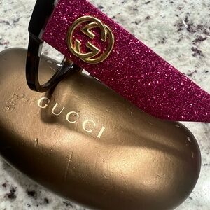 Gucci Pink Glitter Sunglasses